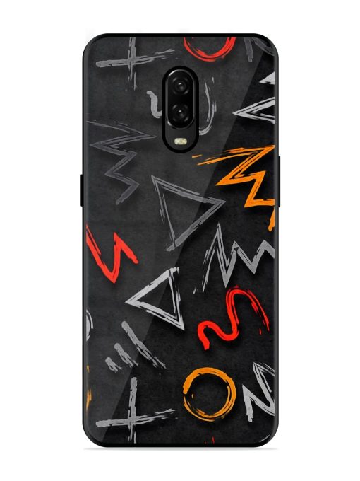 Grungy Graffiti Glossy Metal Phone Cover for Oneplus 6T