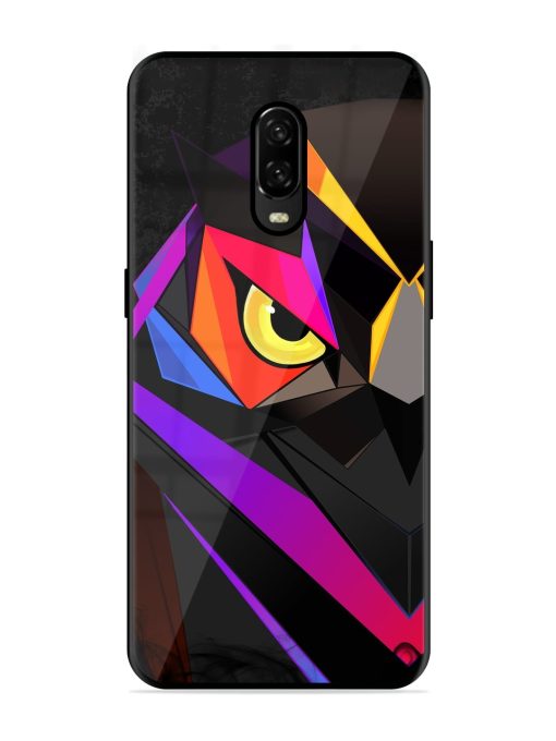 Wpap Owl Glossy Metal Phone Cover for Oneplus 6T Zapvi