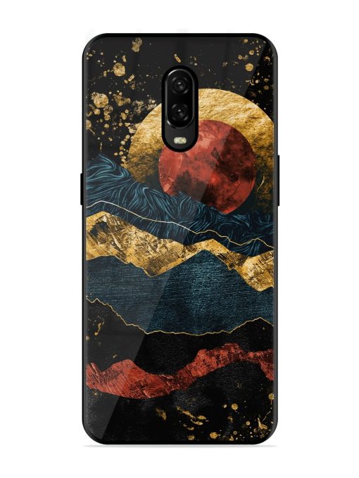 Gold Painting View Glossy Metal Phone Cover for Oneplus 6T Zapvi