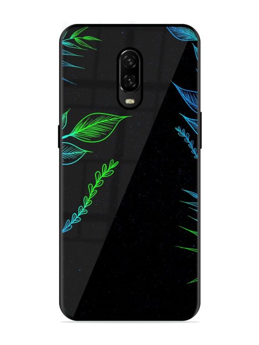 Aesthetic Neon Glossy Metal Phone Cover for Oneplus 6T Zapvi