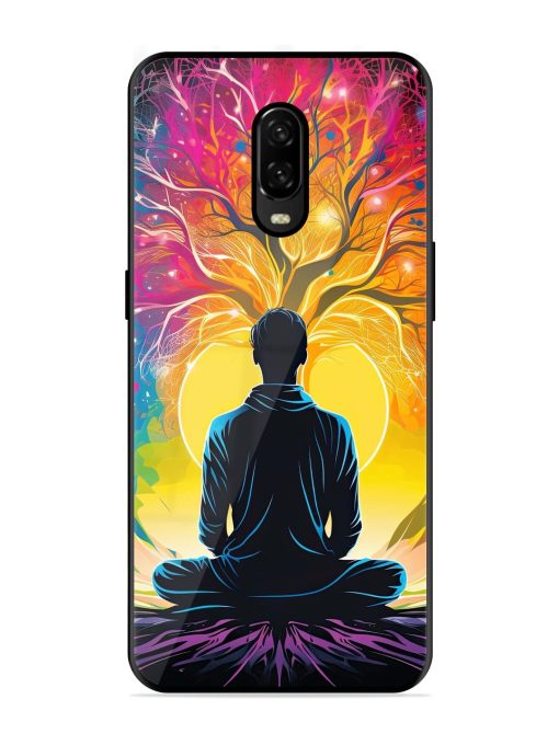 Mind Colourful Glossy Metal Phone Cover for Oneplus 6T Zapvi