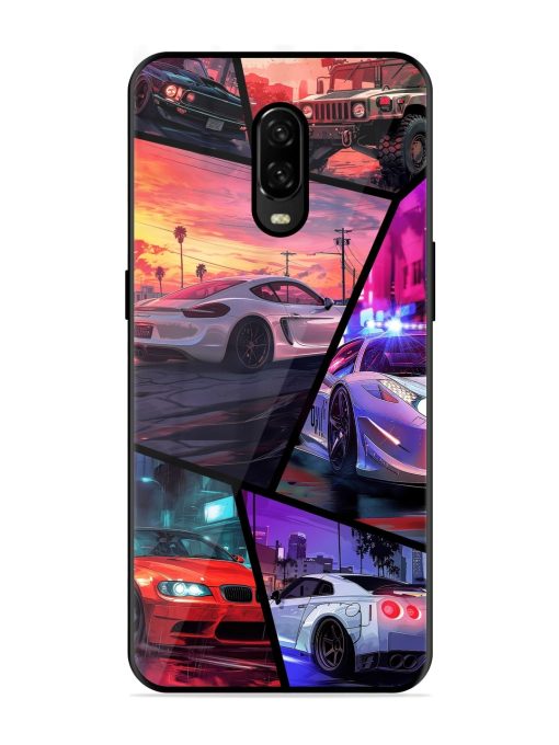 Ride In Pixels Glossy Metal Phone Cover for Oneplus 6T Zapvi