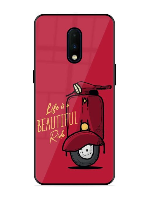 Life Is Beautiful Rides Glossy Metal Phone Cover for Oneplus 7