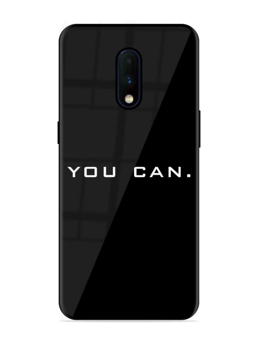 You Can Glossy Metal Phone Cover for Oneplus 7 Zapvi