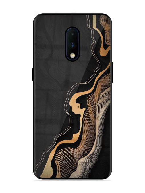 Abstract Art Glossy Metal TPU Phone Cover for Oneplus 7