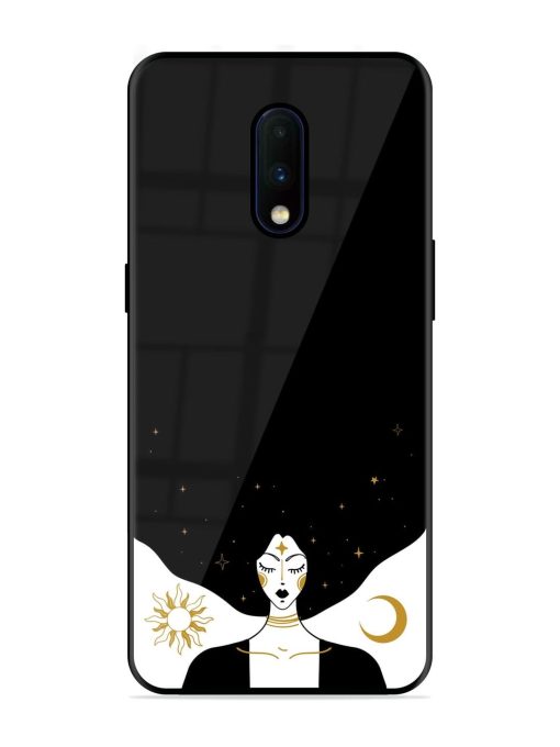 Mystical Vector Vintage Glossy Metal TPU Phone Cover for Oneplus 7