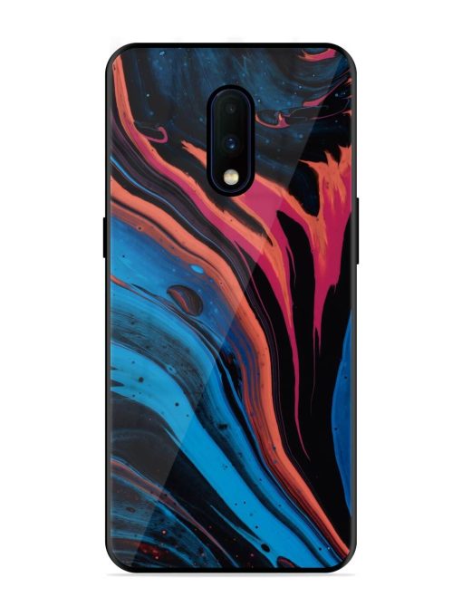 Liquefied Art Glossy Metal TPU Phone Cover for Oneplus 7 Zapvi