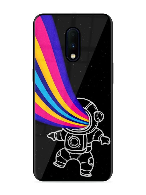 Astronaut Glossy Metal TPU Phone Cover for Oneplus 7