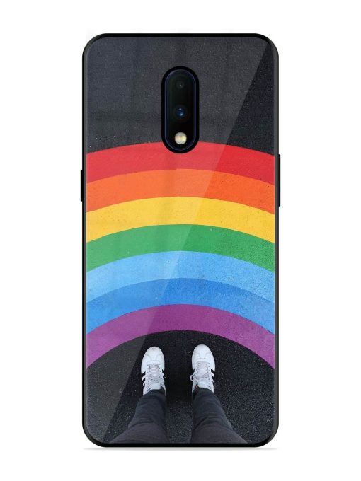 Legs Rainbow Glossy Metal TPU Phone Cover for Oneplus 7 Zapvi