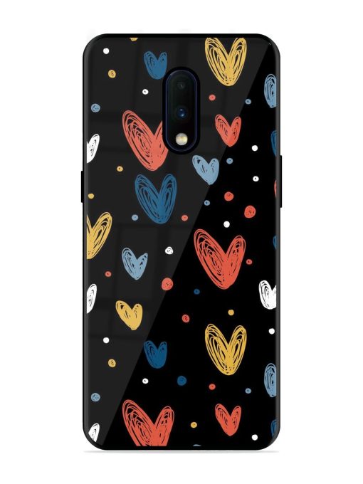 Happy Valentines Day Glossy Metal TPU Phone Cover for Oneplus 7