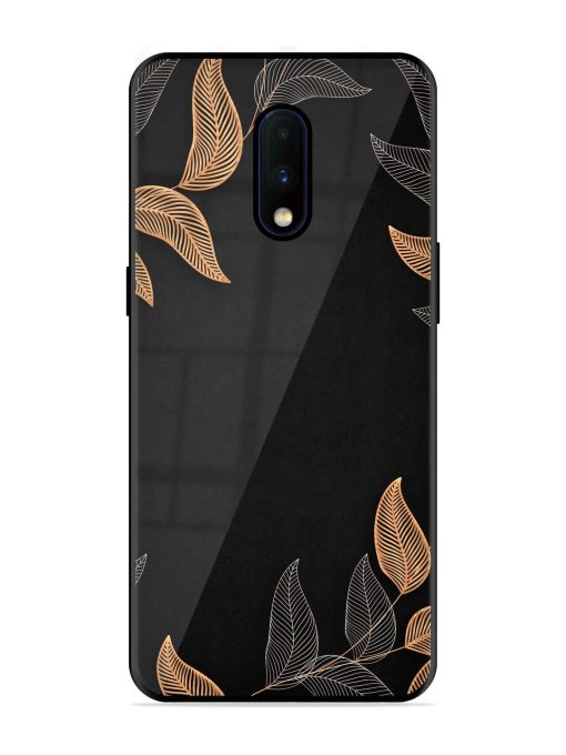 Foliage Art Glossy Metal Phone Cover for Oneplus 7 Zapvi