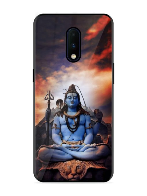 Jai Jai Shiv Glossy Metal Phone Cover for Oneplus 7 Zapvi