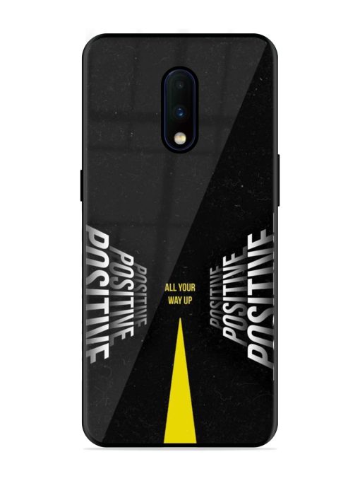 All Your Way Up Positive Glossy Metal Phone Cover for Oneplus 7