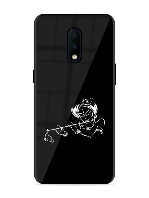 Krishna Flute Glossy Metal Phone Cover for Oneplus 7