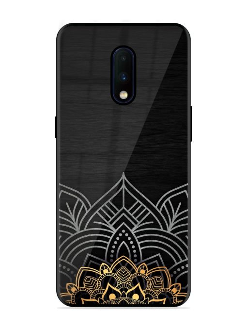 Decorative Golden Pattern Glossy Metal Phone Cover for Oneplus 7 Zapvi