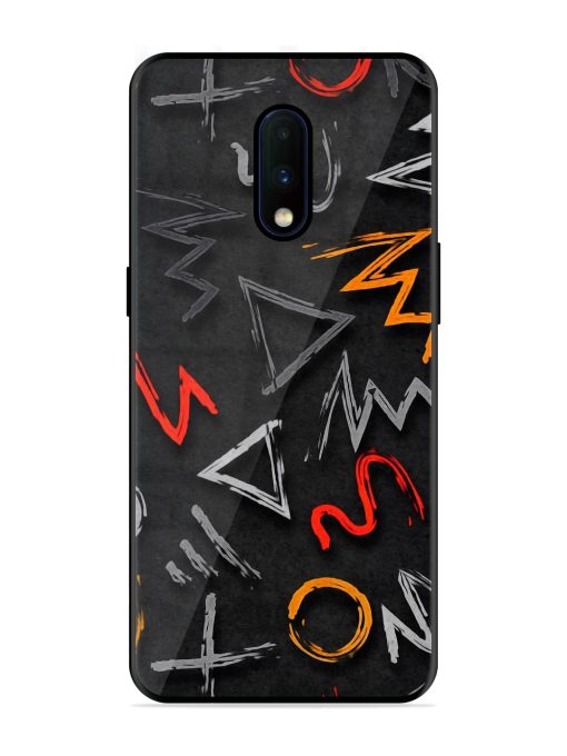 Grungy Graffiti Glossy Metal Phone Cover for Oneplus 7 Zapvi