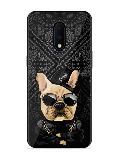 Gangsta Cool Sunmetales Dog Glossy Metal Phone Cover for Oneplus 7 Zapvi