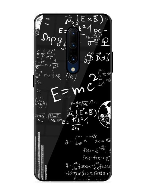 E=Mc2 Mass?Energy Equivalence Glossy Metal Phone Cover for Oneplus 7 Pro Zapvi