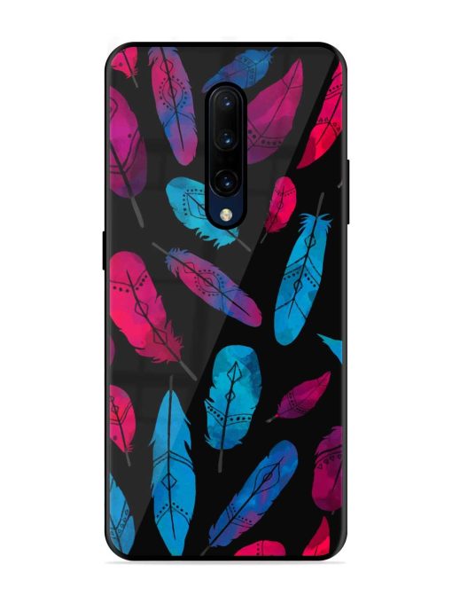 Feather Art Glossy Metal Phone Cover for Oneplus 7 Pro Zapvi