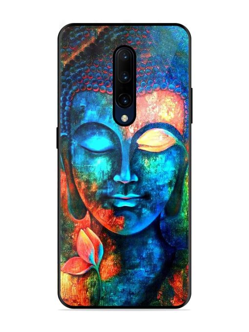 Buddha Painting Glossy Metal Phone Cover for Oneplus 7 Pro Zapvi