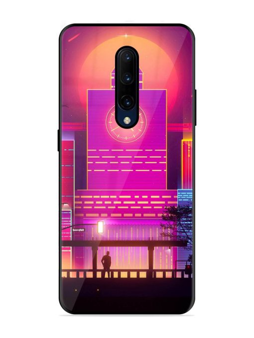 Clock Tower Glossy Metal TPU Phone Cover for Oneplus 7 Pro Zapvi