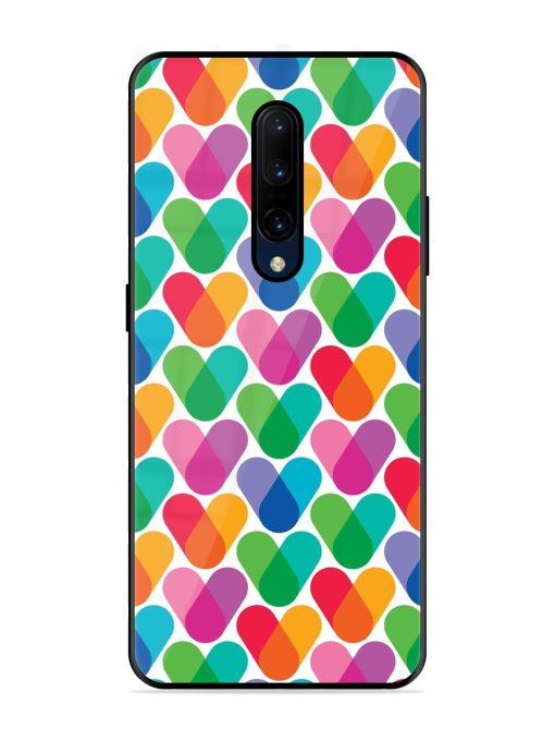 Overlapping Colors Colorful Glossy Metal TPU Phone Cover for Oneplus 7 Pro Zapvi