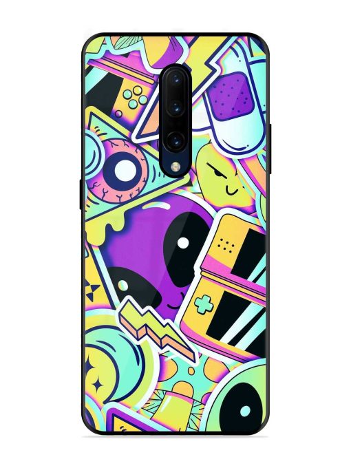 Scratch Art Glossy Metal Phone Cover for Oneplus 7 Pro Zapvi