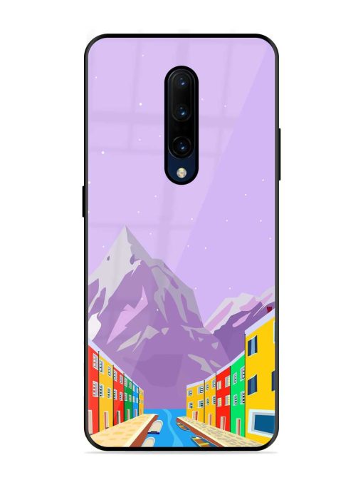 Venice City Illustration Glossy Metal Phone Cover for Oneplus 7 Pro Zapvi