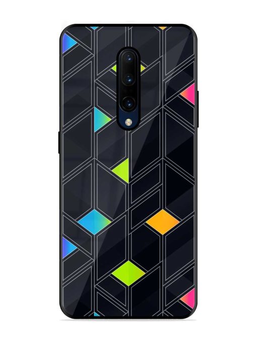 Abstract Mosaic Seamless Glossy Metal Phone Cover for Oneplus 7 Pro Zapvi