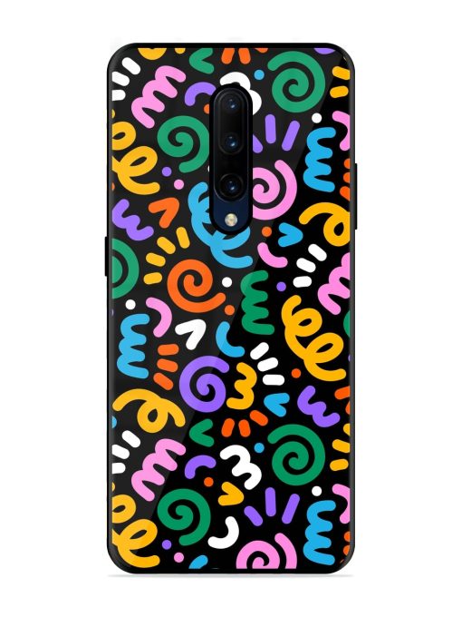 Colorful Seamless Vector Glossy Metal Phone Cover for Oneplus 7 Pro