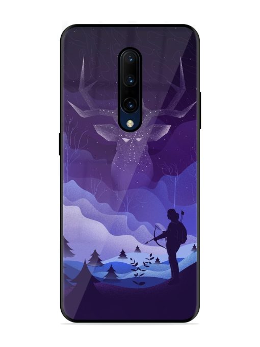 Deer Forest River Glossy Metal Phone Cover for Oneplus 7 Pro Zapvi