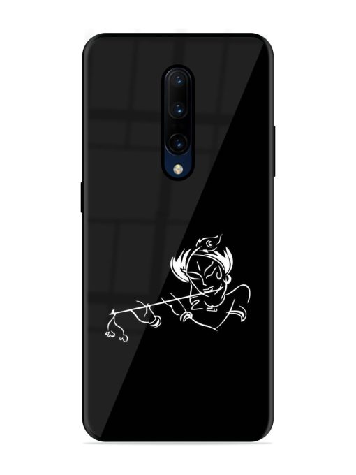 Krishna Flute Glossy Metal Phone Cover for Oneplus 7 Pro Zapvi