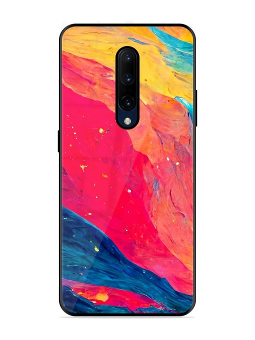 Starry Night Glossy Metal Phone Cover for Oneplus 7 Pro Zapvi