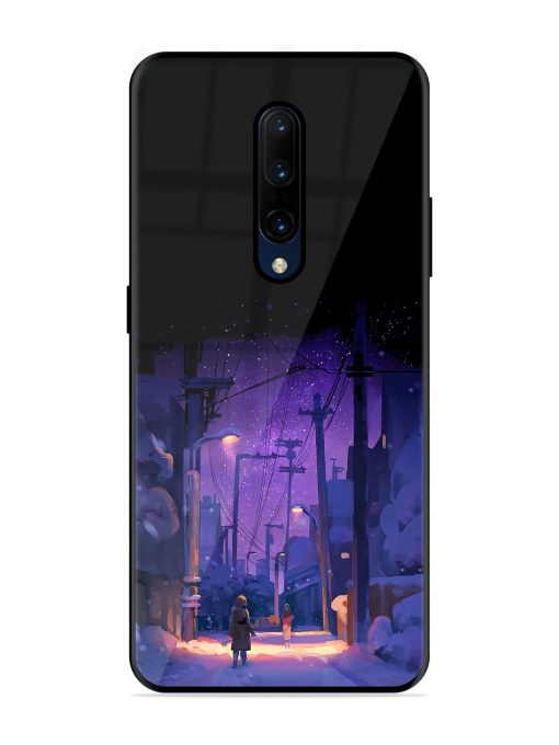 Winter Anime Art Glossy Metal Phone Cover for Oneplus 7 Pro Zapvi