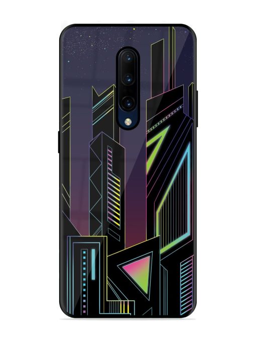 Neon Dreamscape Glossy Metal Phone Cover for Oneplus 7 Pro