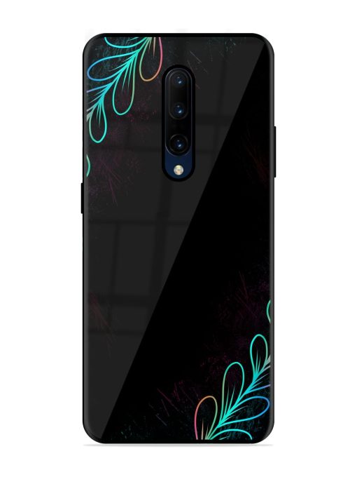 Decorative Line Art Glossy Metal Phone Cover for Oneplus 7 Pro