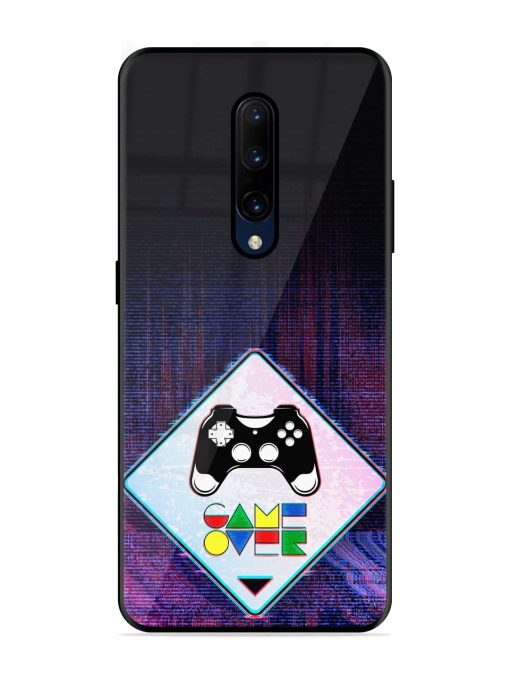 Game Over Glossy Metal Phone Cover for Oneplus 7 Pro Zapvi