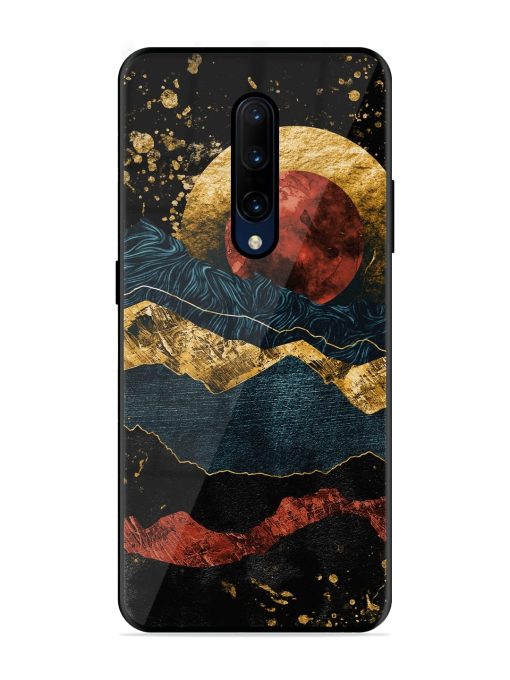 Gold Painting View Glossy Metal Phone Cover for Oneplus 7 Pro Zapvi