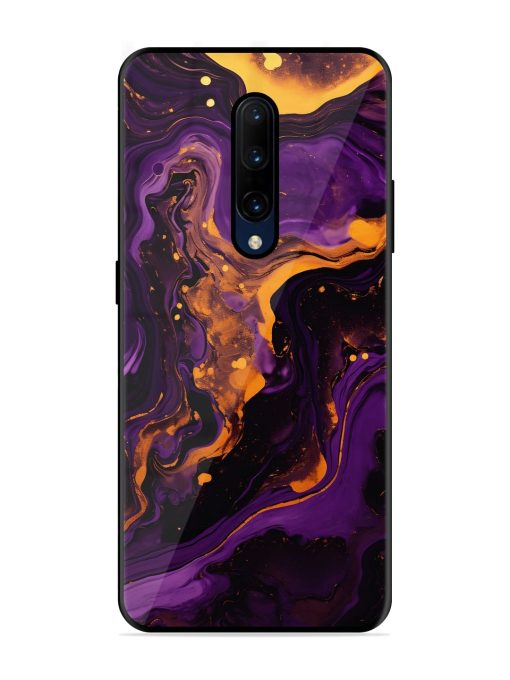 Painting Of A Purple Glossy Metal Phone Cover for Oneplus 7 Pro Zapvi