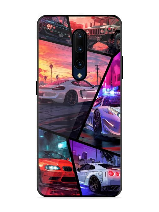 Ride In Pixels Glossy Metal Phone Cover for Oneplus 7 Pro