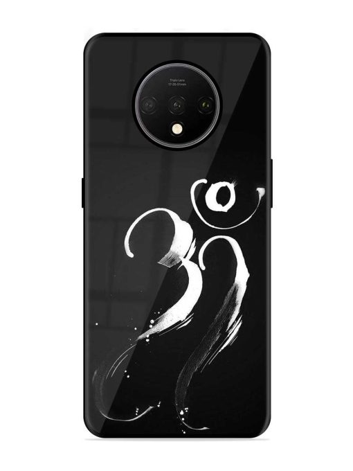 Om Logo Glossy Metal Phone Cover for Oneplus 7T Zapvi