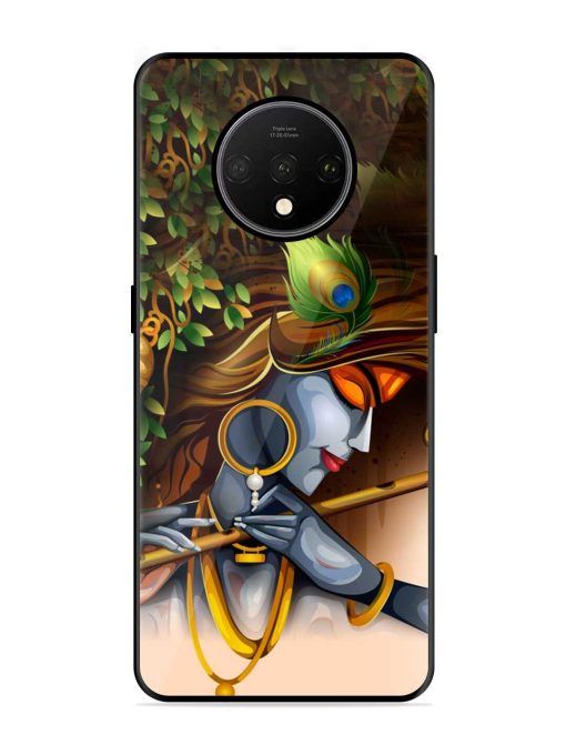 Krishna Glossy Metal Phone Cover for Oneplus 7T Zapvi