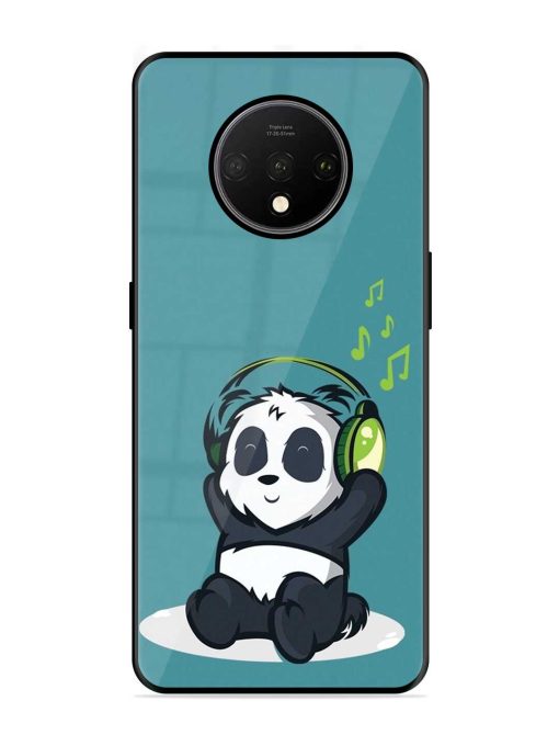 Music Panda Glossy Metal Phone Cover for Oneplus 7T