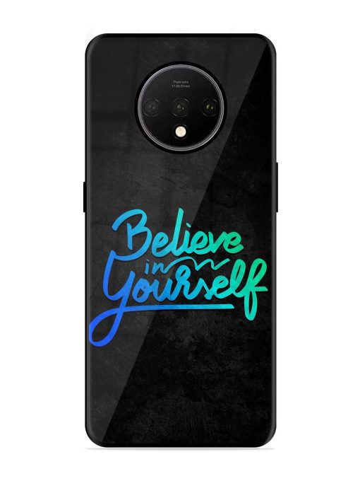 Believe In Yourself Glossy Metal Phone Cover for Oneplus 7T Zapvi