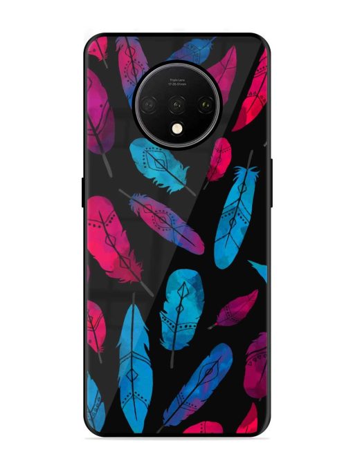 Feather Art Glossy Metal Phone Cover for Oneplus 7T