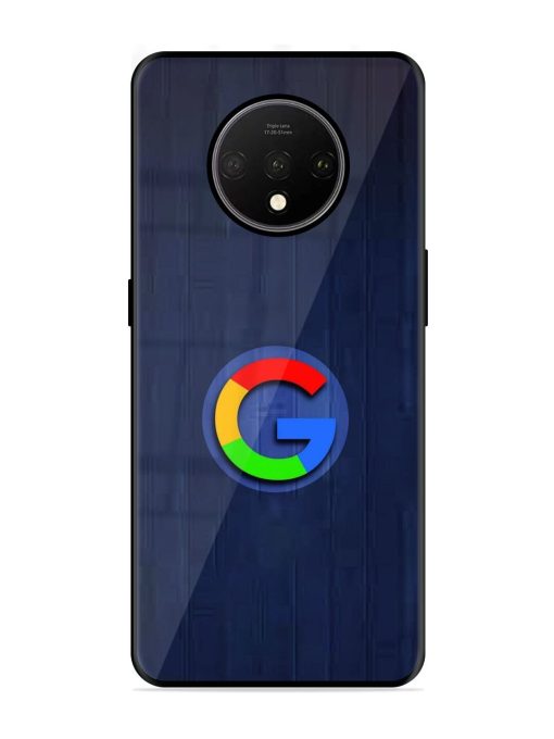 Google Logo Printed Glossy Metal TPU Phone Cover for Oneplus 7T