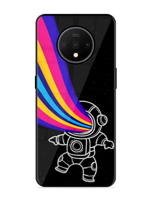 Astronaut Glossy Metal TPU Phone Cover for Oneplus 7T Zapvi