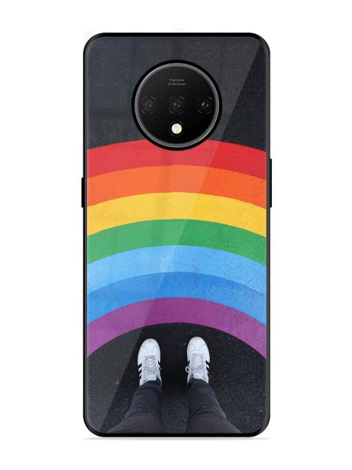 Legs Rainbow Glossy Metal TPU Phone Cover for Oneplus 7T Zapvi