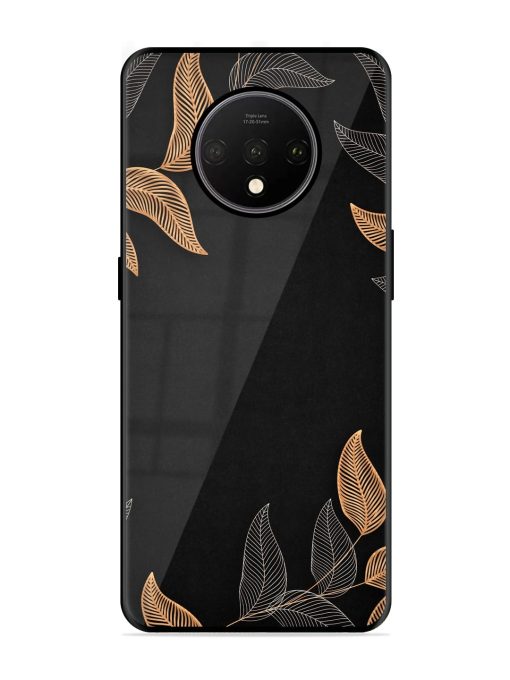 Foliage Art Glossy Metal Phone Cover for Oneplus 7T Zapvi