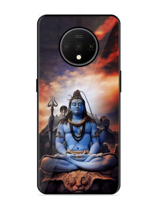 Jai Jai Shiv Glossy Metal Phone Cover for Oneplus 7T Zapvi